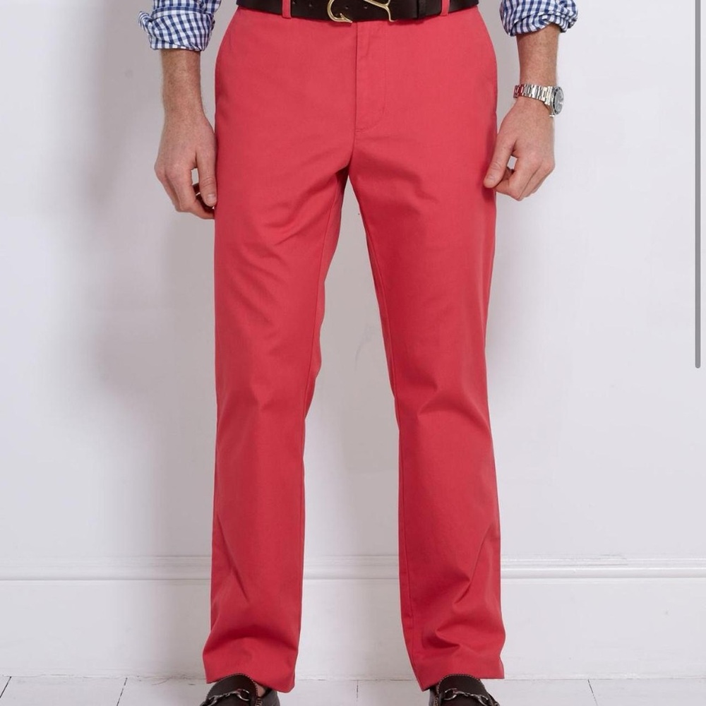Vineyard Vines Men's Vibrant Red Chinos